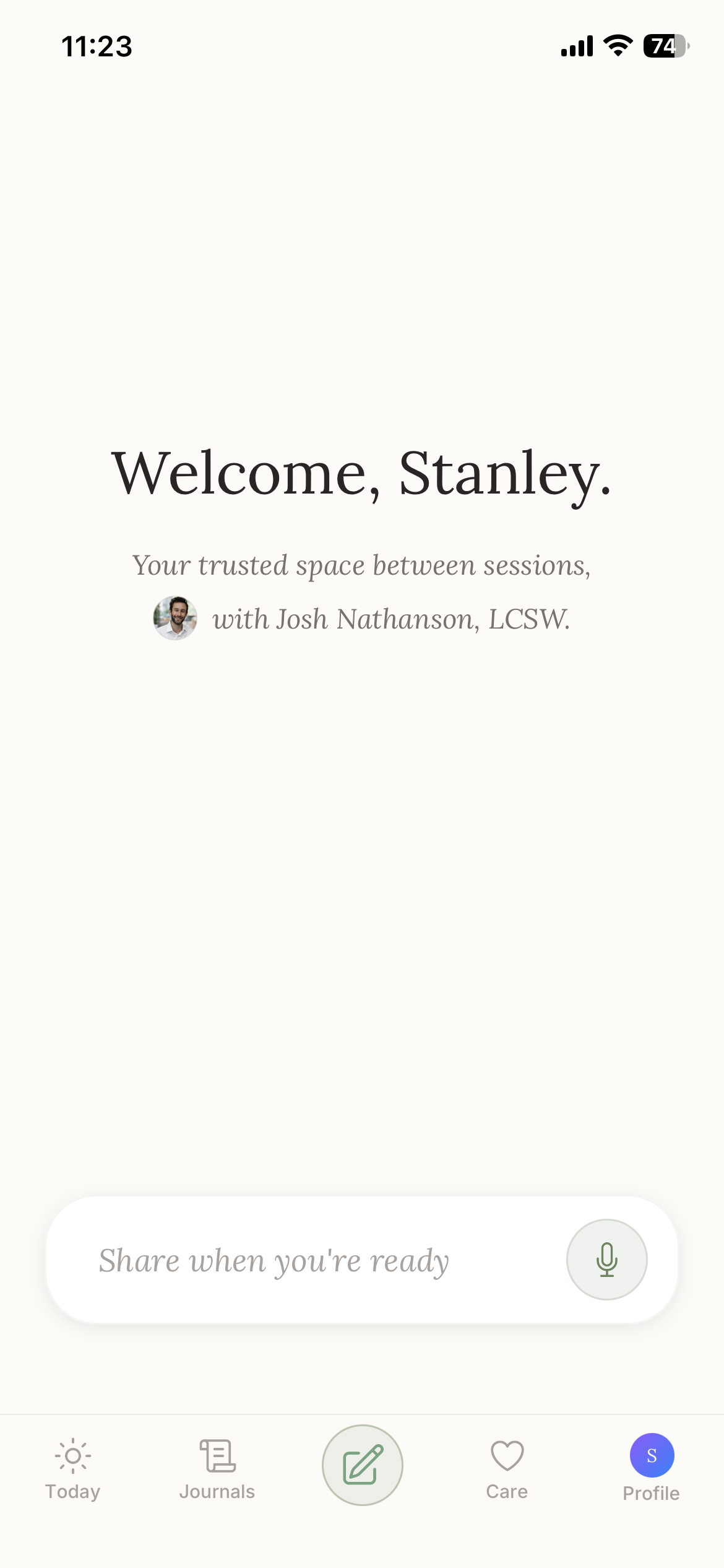 Client Journal App